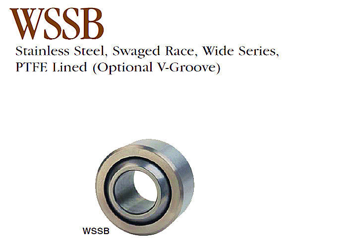 WSSBシリーズ ステンレス鋼の玉軸受、ベアリング広いシリーズのVの溝のボール