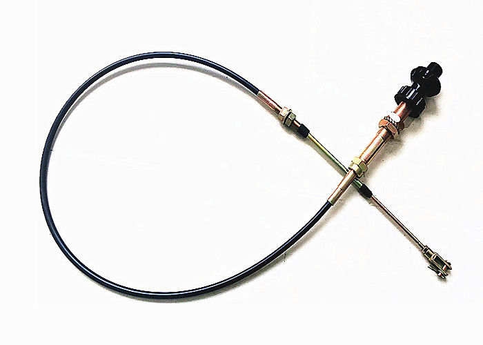 黒いプッシュ プル ケーブルは調整弁のためにマイクロを調節します制御頭部を分けます