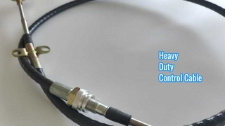 ねじ付きバルクヘッドとロッドエンドを備えた頑丈なプッシュプル制御ケーブル