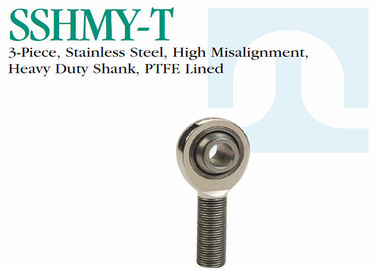SSHMY -Tの精密ステンレス鋼のロッドエンド並ぶ3部分の頑丈なすねPTFE