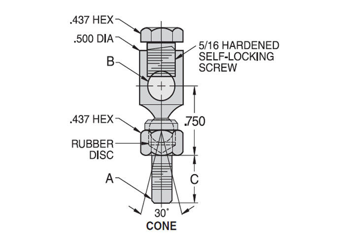 DC/DHの旋回装置の球接合箇所のロッドエンド軸受け接続の製品タイプ耐久性