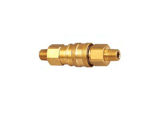 ブラス・クイック・カップラー NPTスレッド 1/4" 5/16" 3/8"1/2" CNC加工