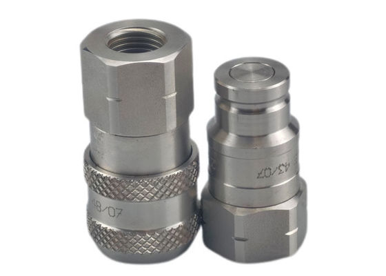 0.5'' ISO16028 NPT ハイドロリックフラットフェイス・クイックカップラー