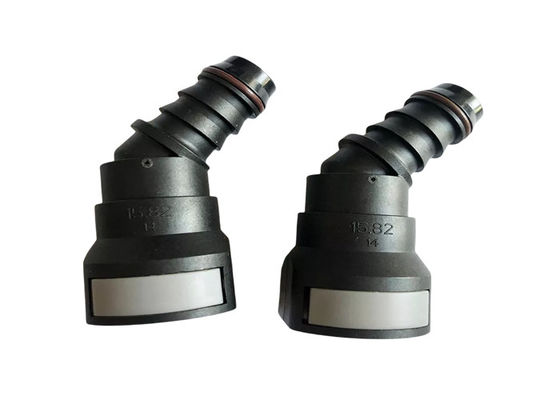 EPDM 燃料液体 プラスチック クイックコネクタ 15.82mm 45度