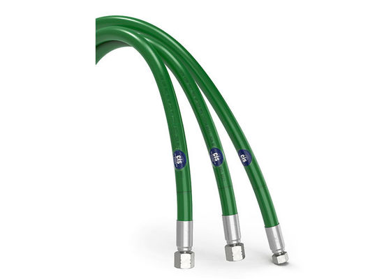 油精製 110Mpa 超高圧ホース 緑色色ID 6.4MM