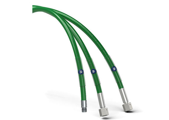 油精製 110Mpa 超高圧ホース 緑色色ID 6.4MM