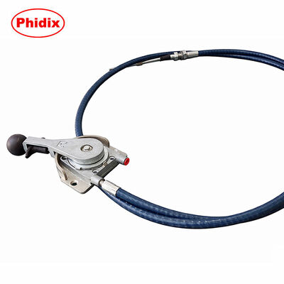 Phidix Dual-Cable Gear Shift Control Cable Assembly With Manual Lever And Flexible Shaft