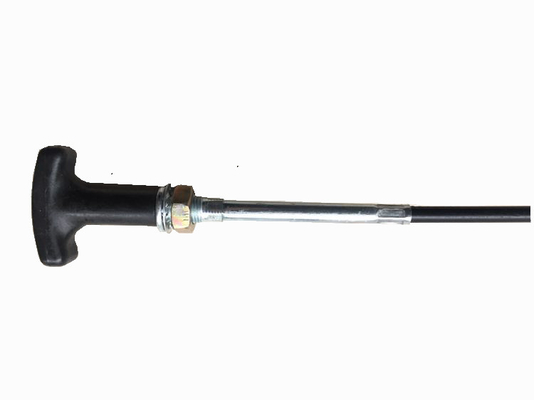 ブラックTハンドル トランスミッション制御ケーブル 溶接 パンシング 3700MM 長